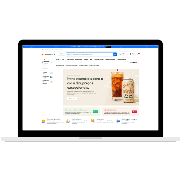 Screenshot do projeto Loja Dropshipping
