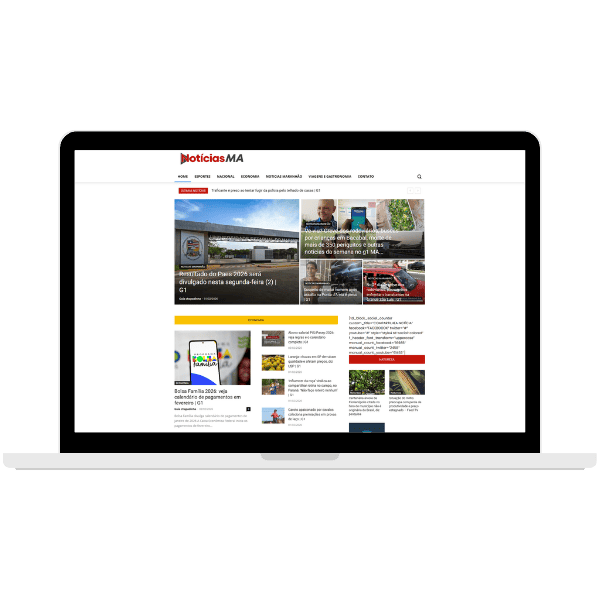 Screenshot do projeto Portal de Noticias